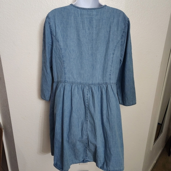 ASOS Denim Tea Dress Women's Size 8 - Picture 2 of 8